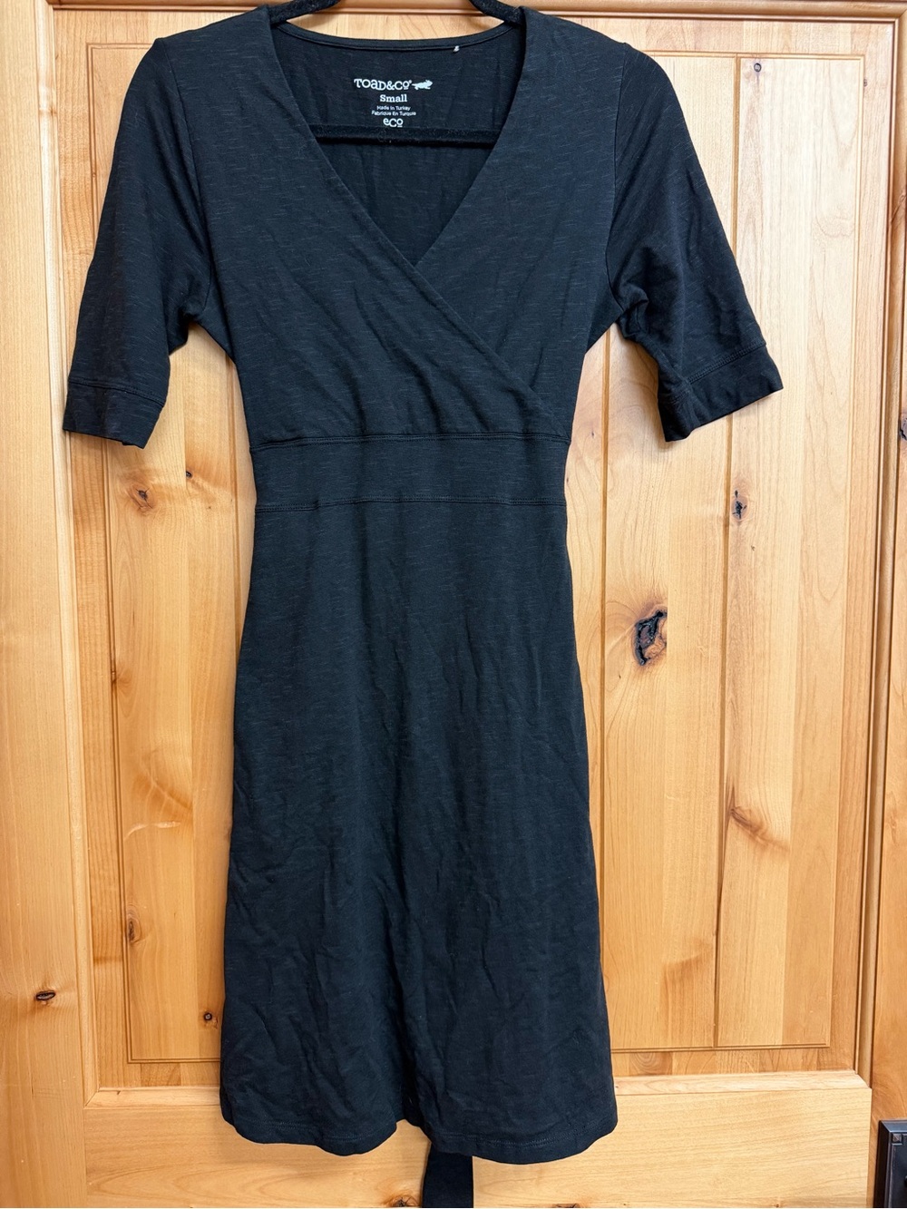 Toad&Co Black V-Neck Dress